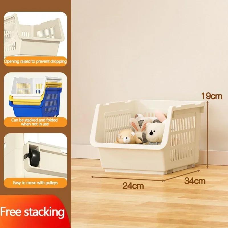 Stackable Vegetable Storage Baskets Household Snack Toy Storage Rack Multi Layers Floor Standing Multi-Function Bathroom Basket