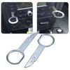 Plastic + Iron Removal Tools Radio Stereo Radio 2pcs Car Cluster Slots