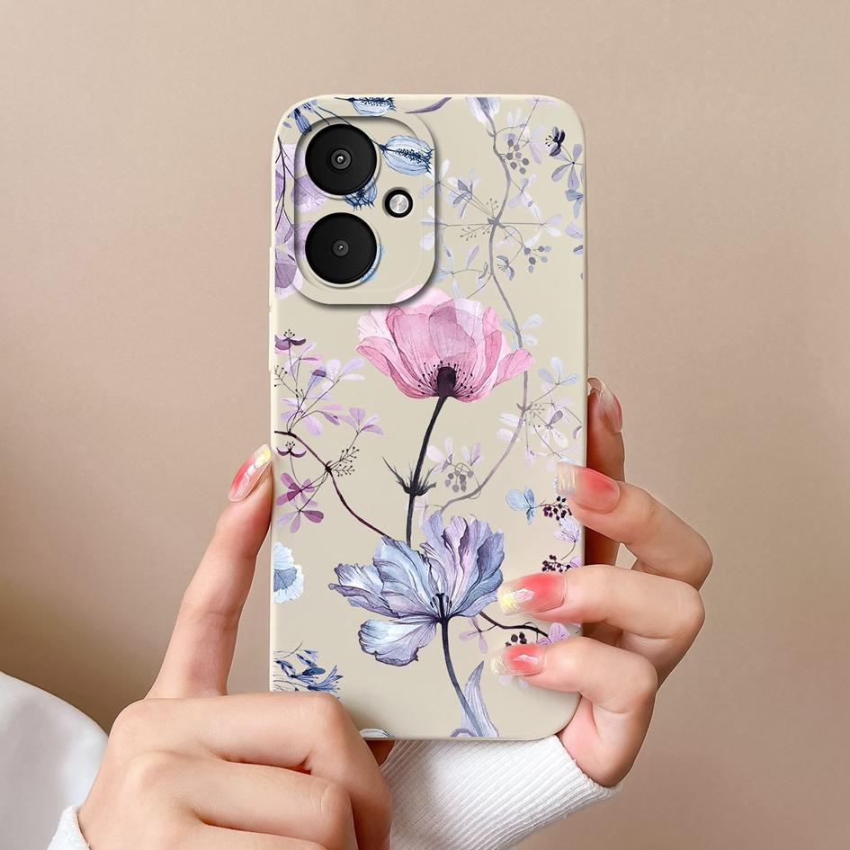 Cover Posteriore Per Xiaomi Poco F5 Pro X6 Pro F6 M6 Custodia per Telefono Avocado Carino Fiore Bello Protezione Fotocamera Opaca Custodie in Silicone Morbido Guscio Capa Per Xiaomi