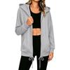 Women's Long Sleeve Zip Up Hoodie with Pockets Casual Sweatshirt