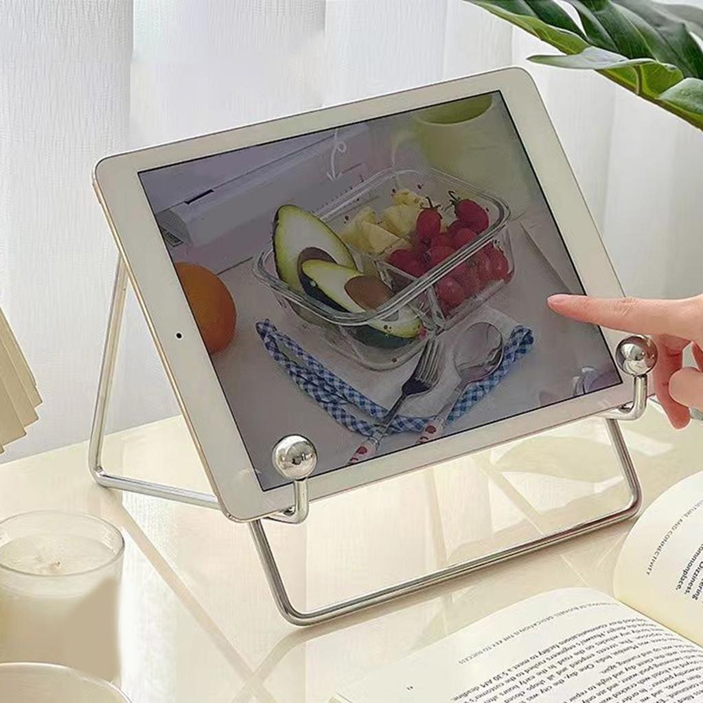 Stojak na tablet na biurko Stal nierdzewna Wielofunkcyjny Prosty Uchwyt na tablet na biurko na Telefon Książkę