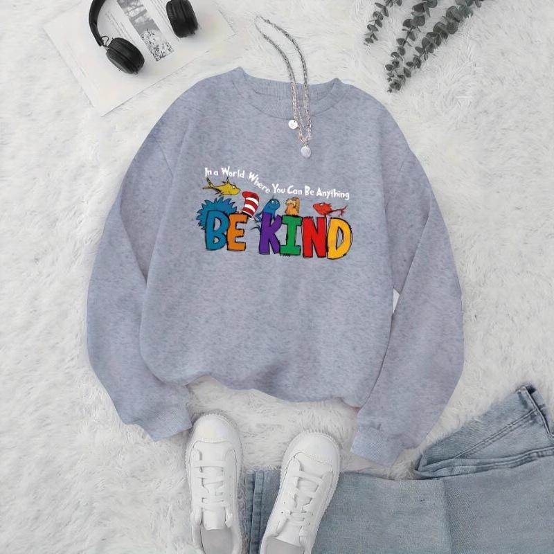 Plus Size "Be Kind" Crew Neck Sweatshirt