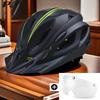 Matt Color 4 In 1 Bike Helmet With Sun Goggle & Sun Visor Rechargeable Adult Bicycle Helmet Sunglasses Road MTB Cycling Helmet