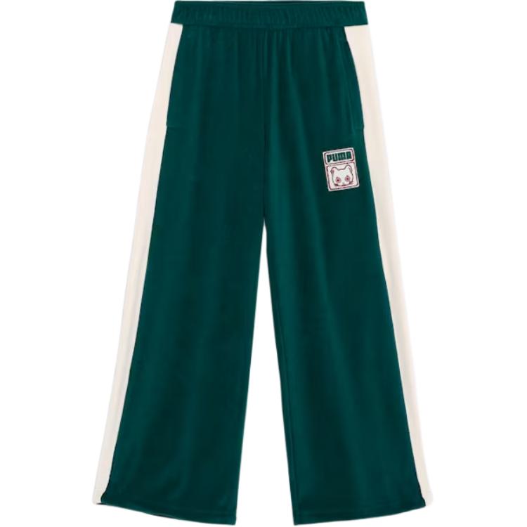 

Puma T7 Neko-San FW24 Loose Fit Versatile Elastic Waist Casual Pants Unisex Pants Dark-Green 629843-60 M