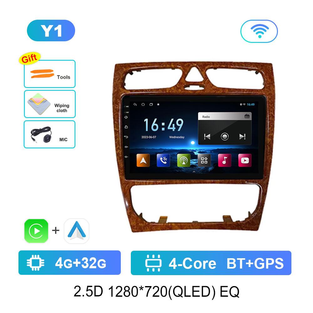 Android OS for Mercedes Benz C Class W203 C200 C320 C350 CLK W209 2002 - 2005 Car Radio Video Multimedia Player GPS 4G Bluetooth