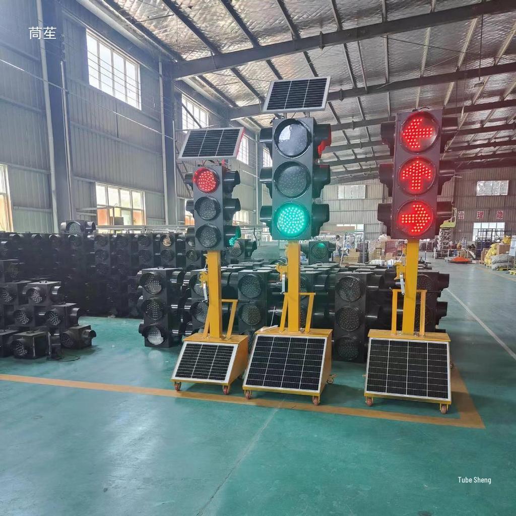 Portable Solar-Powered Traffic Light System