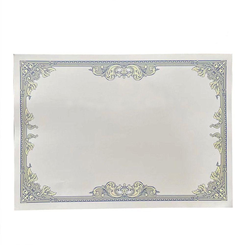 10 Sheets Plain Inner Page A4 Certificate Inner Page Diploma Cardstock Paper  Award Certificate