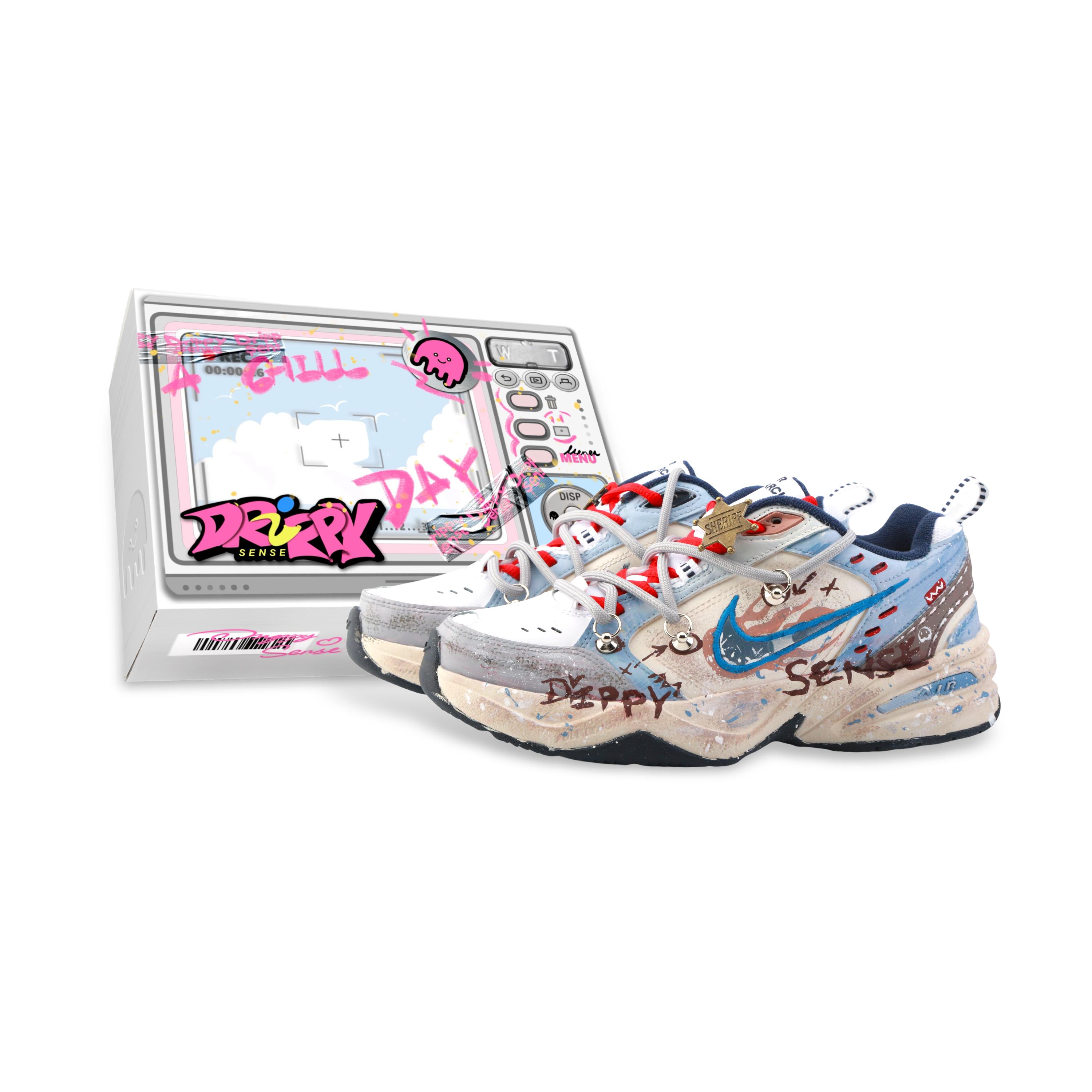 

Nike Air Monarch 4 Drippy Rabbit Officer Abrasion Resistant Abrasion Resistant Low top Chunky Sneakers Unisex 415445-102(Team889-) 40