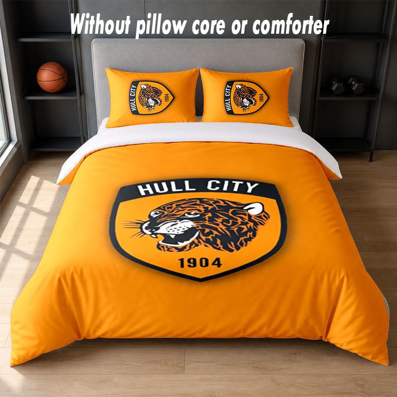 Set Biancheria da Letto Hull FC Design 1 Copripiumino + 2 Federe Morbido Traspirante Biancheria da Letto per la Casa