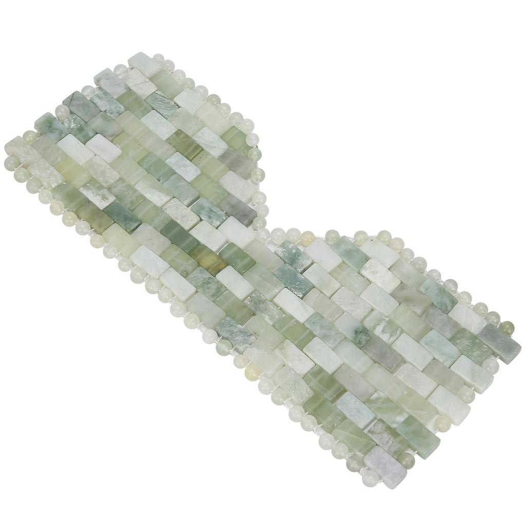 Eye Mask Face Massager Natural Jadestone Soothes Fatigue Reduce Sleeping Relax Care ToolXiuyan