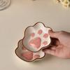 1pc Japanese Style Cat Paw Seasoning Dish Cute Cartoon Meal Dish Home Dipping Sauce Mustard Soy Sauce Salad Tomato Sauce