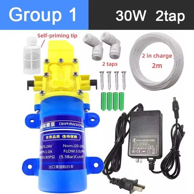 

30W/40W Electric Water Purifier Pumping Booster Self-priming Water Pump Household Water Purifier 24V Motor General Accessories 30W 2 Tap Group 1