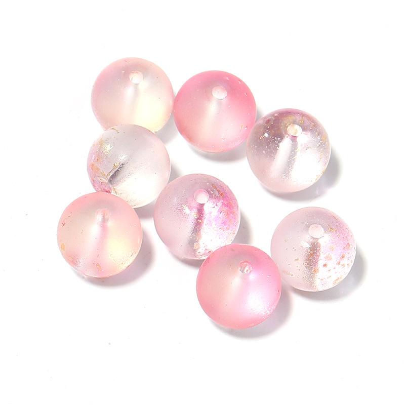 50Pcs 8mm Lampwork Beads High Quality Colored Loose Spaced Round Bead For Craft Jewelry Making Diy Bracelet Necklace Accessories
