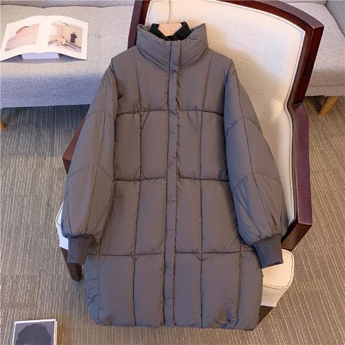 New Down Padded Clothes Women's Winter Long Padded Jackets Loose Trend Knee Padded Jackets