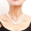 Europe, America, Multi-layer Bright Baroque Imitation Heart-shaped Pearl Neck Chain Necklace Jewelry Women, Cold Wind Sweater Chain