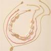 2Pcs/Set Summer Natural Sea Shell Choker Necklace For Woman Bohemia Beads Chain Shell Necklace Adjustable Jewelry Accessories