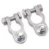 1 Pair Zinc Alloy Battery Terminal Clamps Positive Negative Poles Car Screw Connector Durable Battery Terminal