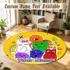 Round Rug Custom NameGarten of Banban Pattern Non Slip Carpet Home Floor Decor