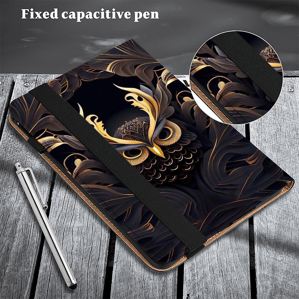 For iPad Air 11 (2025)/(2024)/Air (2020)/(2022) Leather Case Shockproof Tablet Cover with Stand,Pattern Print
