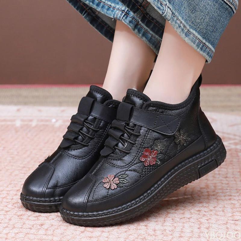 

Winter Fashi New Style Thick Warm Middle Aged and Elderly Cott Boots with Velvet Soft Bottom Anti Slip Women s Cott Boots 40