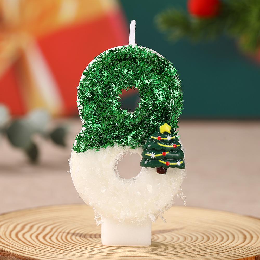 Handmade Christmas Tree Number Candles: Festive DIY Ornaments