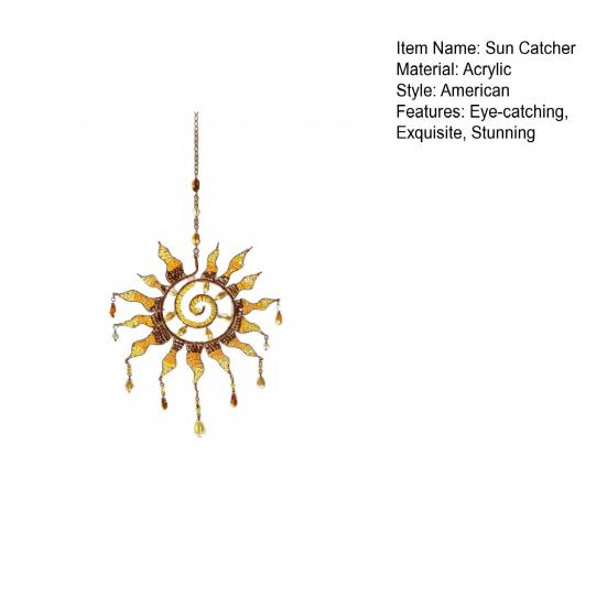 Cattura Sole Suncatcher Boho Ornamento da Appendere alla Finestra Acrilico Effetto Vetro Colorato Arte Cattura Sole per Interni Esterni Decorazioni Casa Giardino