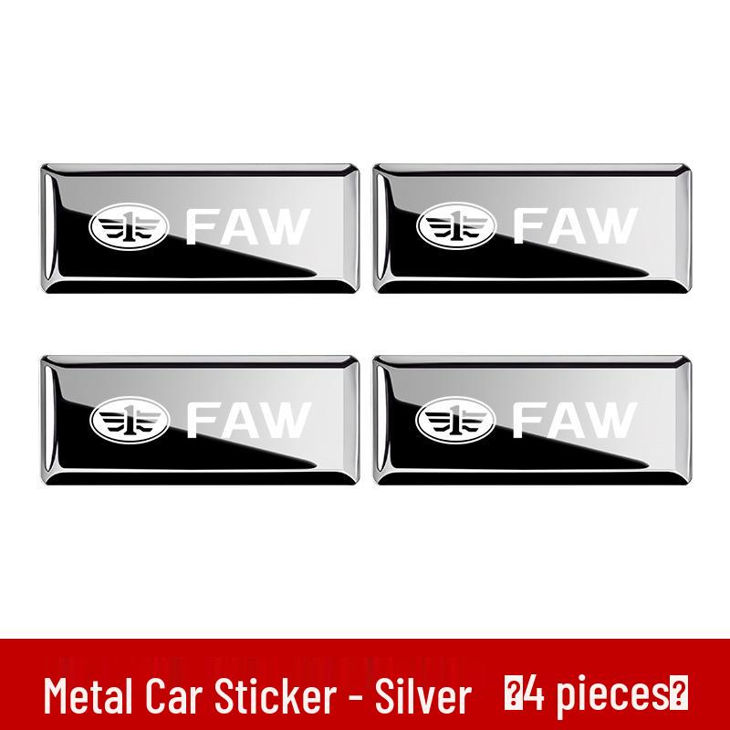FAW Weizhi/V5/Xiali N5/N7/Junpai D50/A70 Car Emblem Metal Decorative Sticker Modification