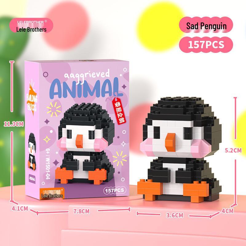 

Совместимые с Lego Микрочастицы Животные Строительные блоки - Образовательная Серия Мультфильмов для Мальчиков