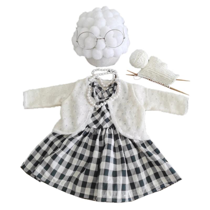

Multicolor Wooden Baby Pose Auxiliary Photo Shooting Knitting Posing Yarn Ball Knitting Grandma Props Decorations 1