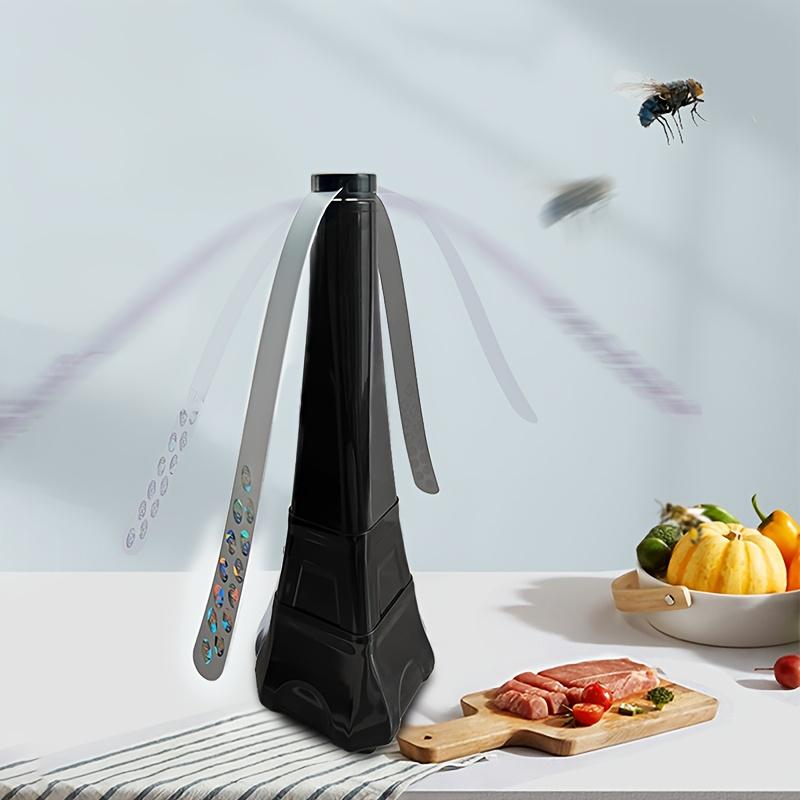 Set de 2, Ventilatoare electrice pentru omorât muște, Funcționează pe baterii, Potrivite pentru mese în interior sau exterior, Perfecte pentru picnicuri și utilizarea la masă. Ideal pentru Grătare, Evenimente,