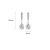 Copper Zircon Earrings Luxury Finish Fashion Jewelry Earrings Water Drop Earrings  For Women Girls