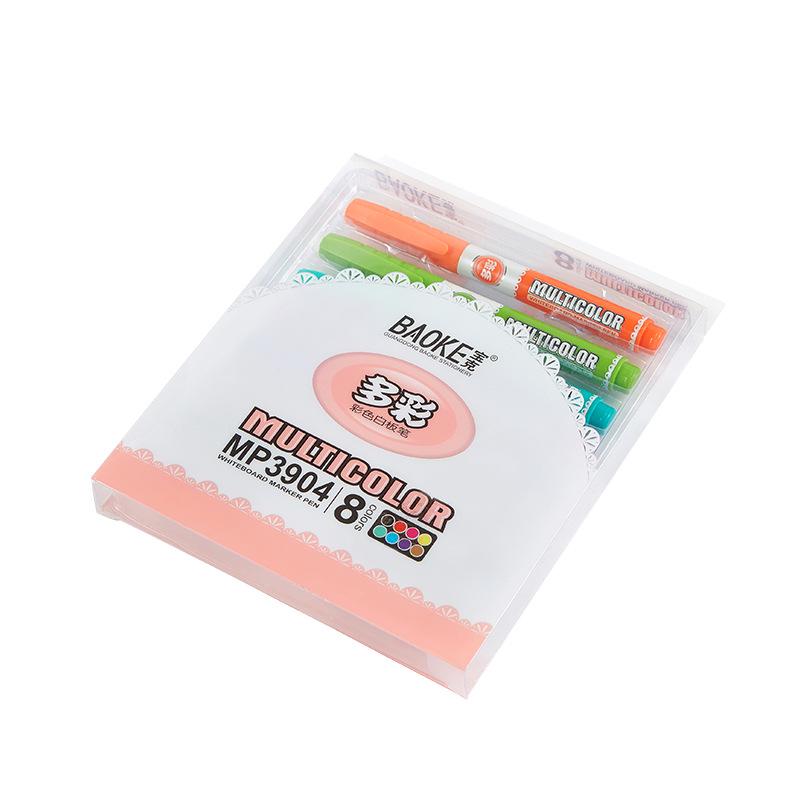 BaoKe 3904 Erasable Whiteboard Marker: Quick-Dry, Water-Based, for Classroom & Office.