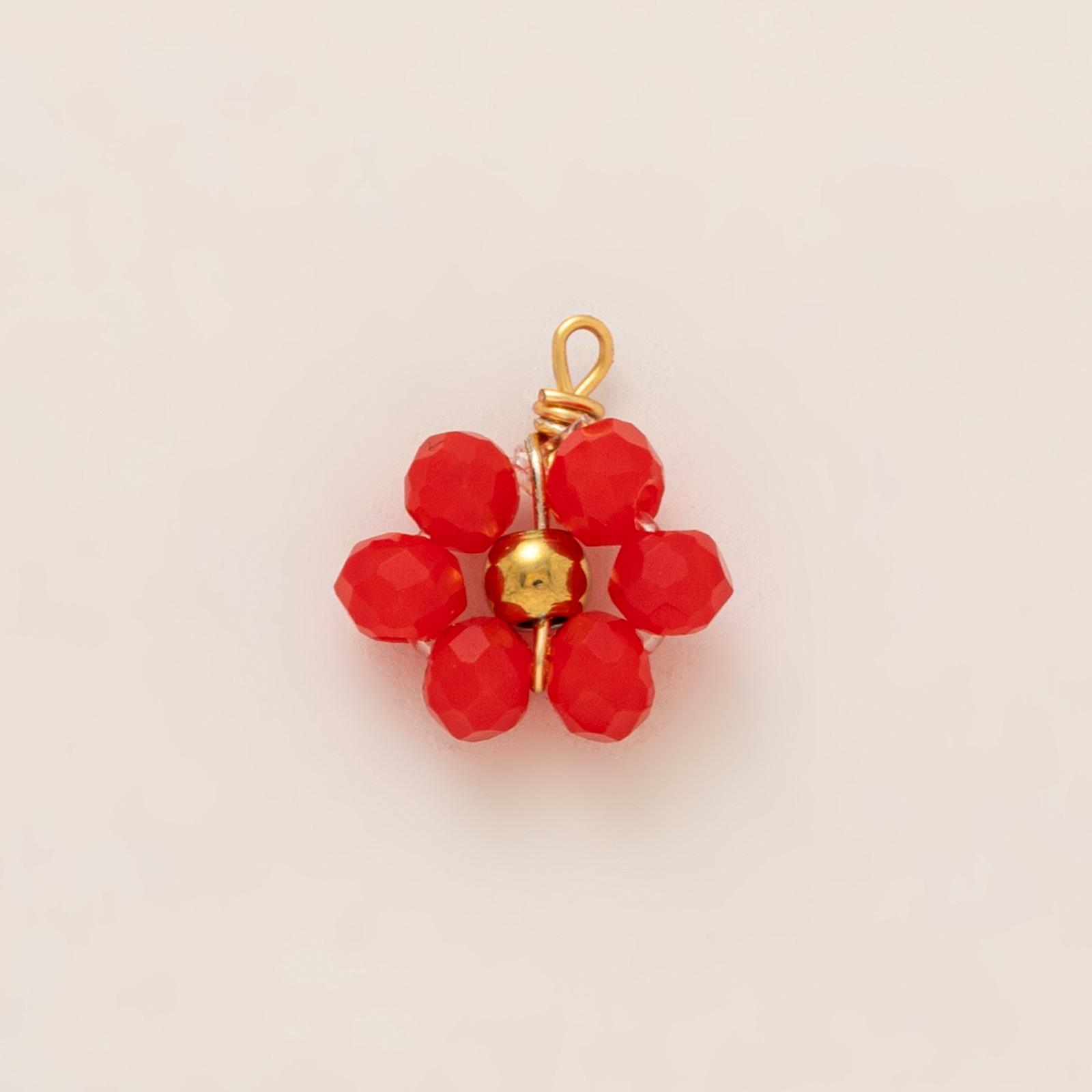 Geometric Pendant with Small Fish and Pearl, 18k Gold-Plated Stainless Steel, Cross-Border Color Retention