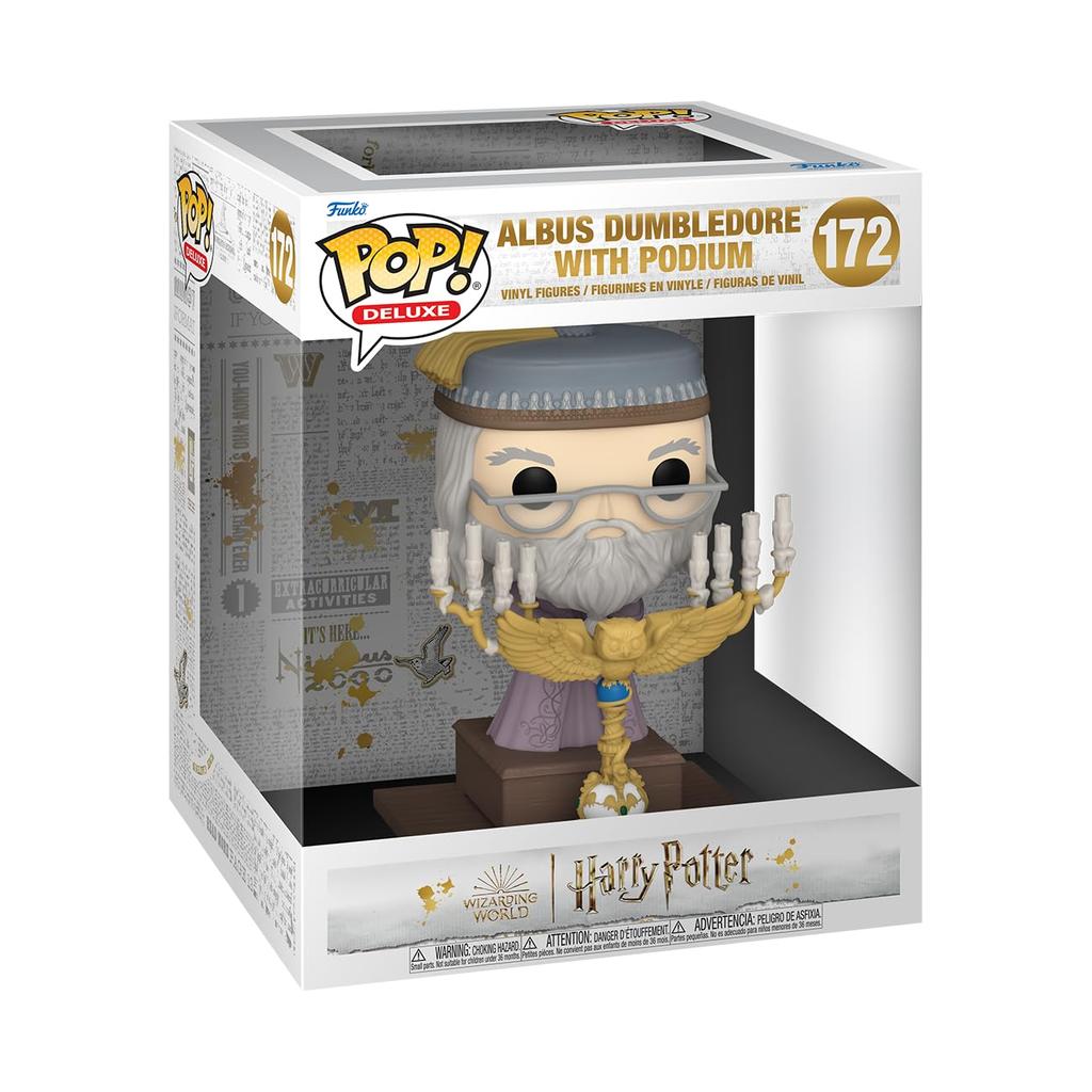 Harry Potter and the Prisoner of Azkaban Dumbledore Podium Dumbledore Figure Funko Deluxe Harry Potter Prisoner of Azkaban Funko w/Podium POP!
