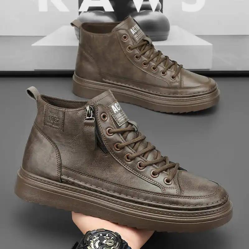 Thick Bottom In The Forest Men's Shoes New Shoes Casual Blue Men's Boot Men's Sports Sneakers Luxe Famous Brand Pretty