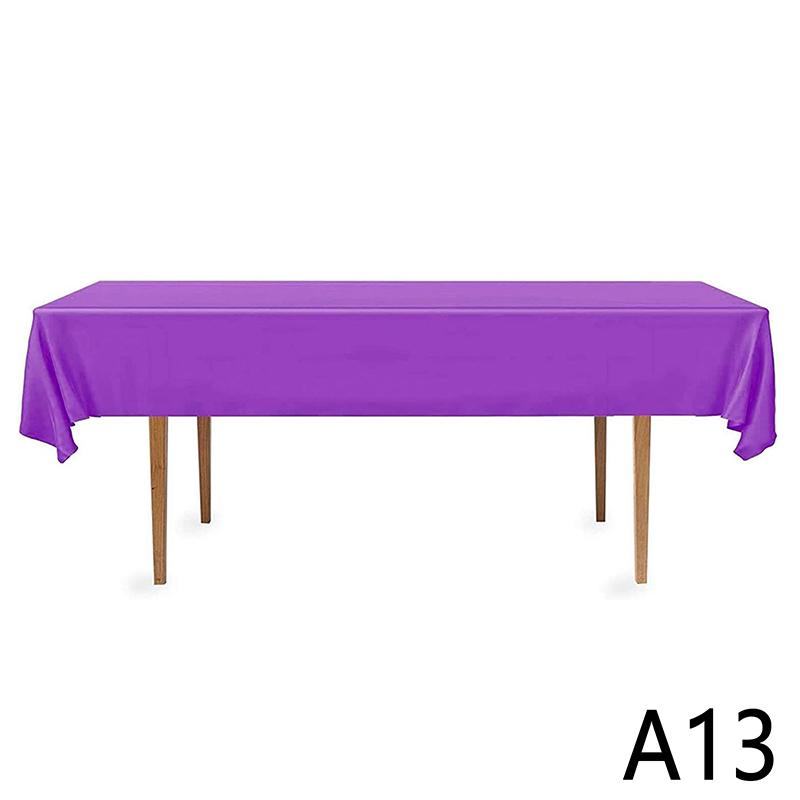 Colorful Disposable Tablecloth Red Pink White Party Desk Cloth Wipe Table Cover Christmas Birthday Wedding Party  Year Decor