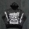 Spring and Autumn Street Trend Hip Hop Men's and Women's 3D Printed Hooded Loose Pullover Sweater