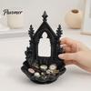 Light Luxury Tray Jewelry Storage Tray, with Gothic Arch Pearlescent Design, Decorative Display Themed Organizer, for Rings Earrings Necklaces