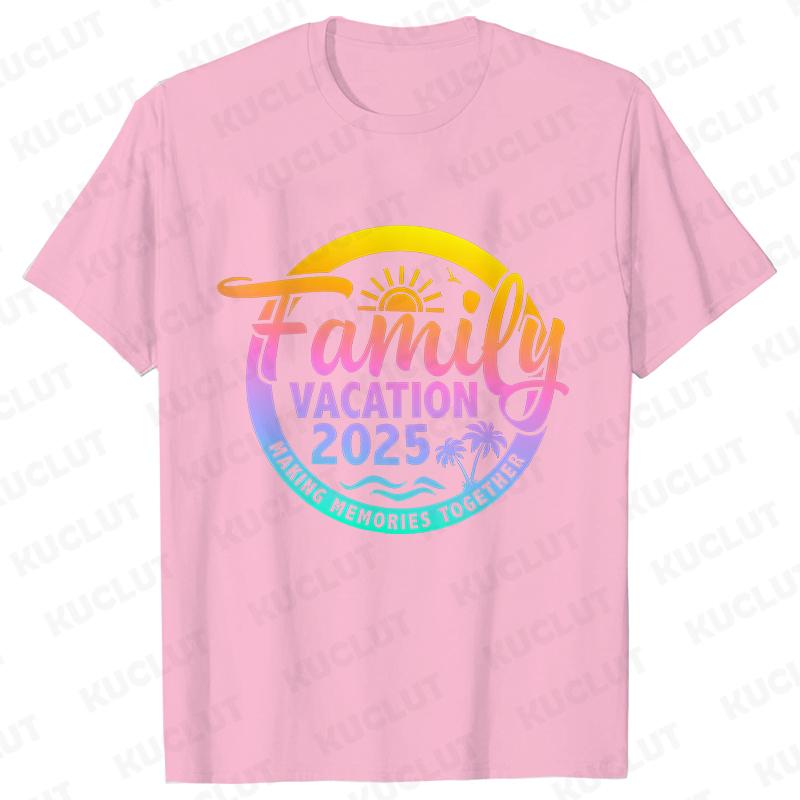 Family Cruise Vacation 2025 T-shirt Making Memories Together Tees Summer Trip Squad Graphic Tops Holiday Travel Kids Clothing