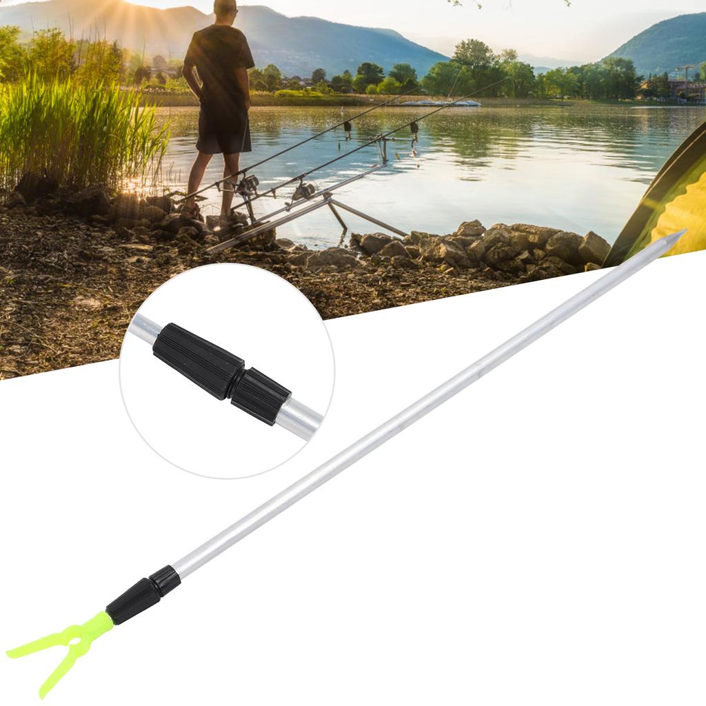 Fishing Rod Bracket Stretchable Aluminum Portable Fish Pole Ground Holder for Bank Fishing