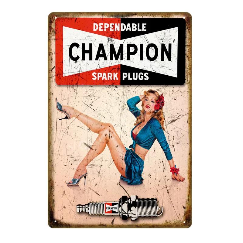 Vintage Motor Oil Gasoline Metal Signs Tin Poster Retro Bar Pub Garage Decor Gas Station Decorative Wall Plaque YJ126