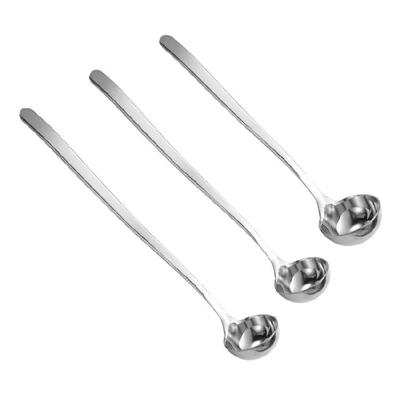 Stainsless Steels Dessert  Spoon Coffee Spoon Long Handle Stirring Spoons