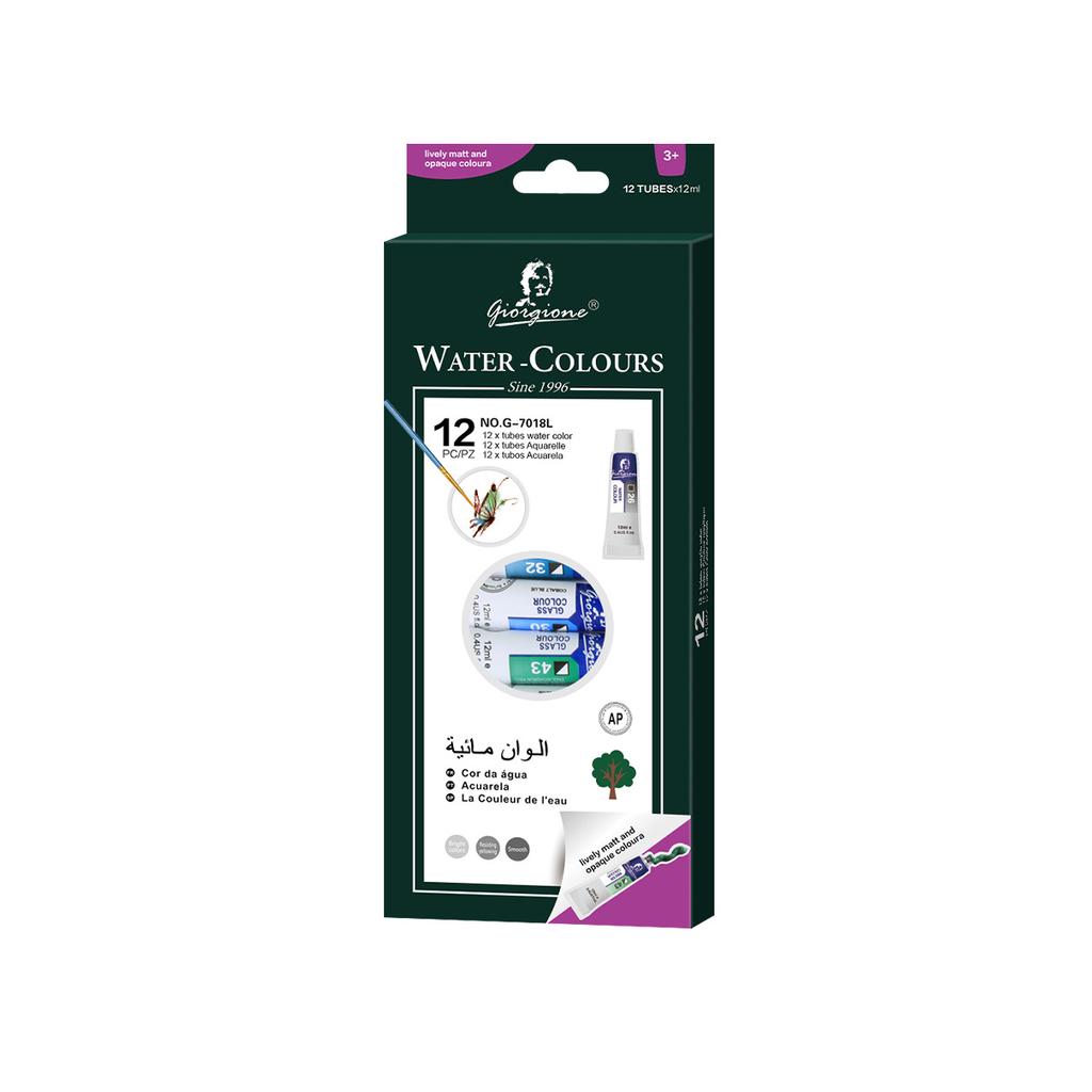 12-color Pigment Set Art Class Recommended Glass Oil Painting Acrylic Textile Watercolor Gouache Painting Pigments