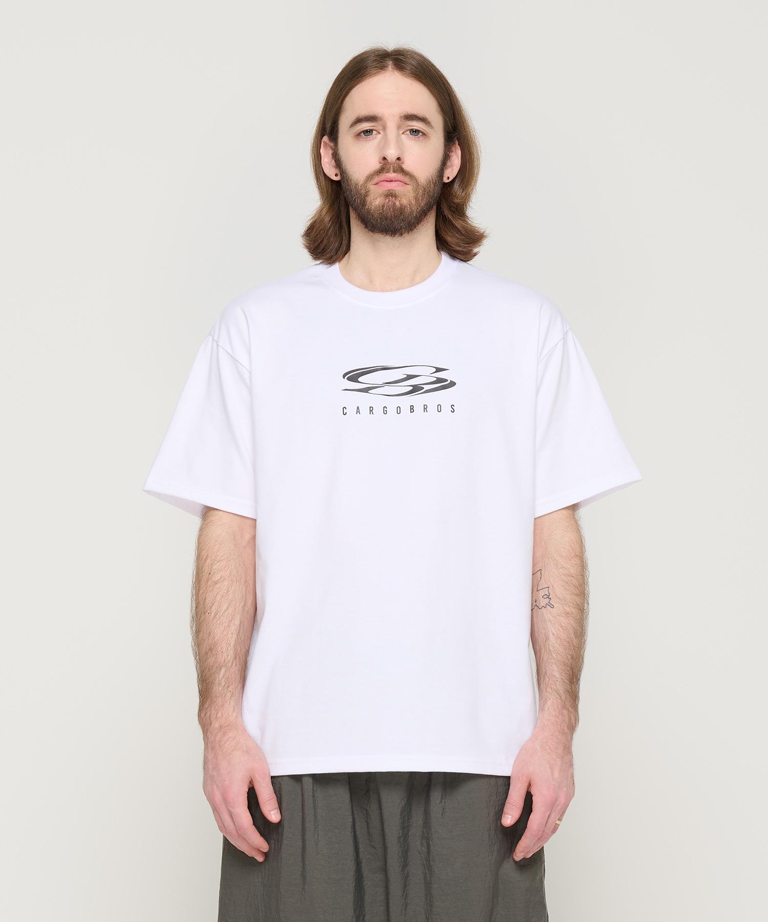 Cargo Bros Circle Logo Oversized Short Sleeve Tee (White) Xl