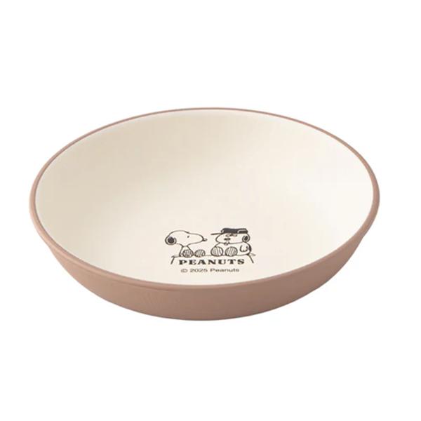 PEANUTS Snoopy Lunch Plate M ( CONTENT and HAPPY ) Snoopy Japan NEW