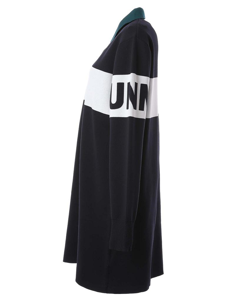 long sleeve knit dress W Golf 0 [Jack Bunny] Women's (full jacquard) / / 263-5124130 120_Navy [S]