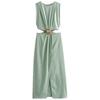 Fashion Style 2024 Summer New Arrival Women's Open Design Buckle Decoration Dress 9878122 537