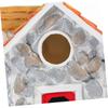 Stabiles Harz-Vogelhaus für Außendekoration Wetter Gartenvogelnest mit stilvollem Design Vogelnestdekoration für Hinterhof und Garten