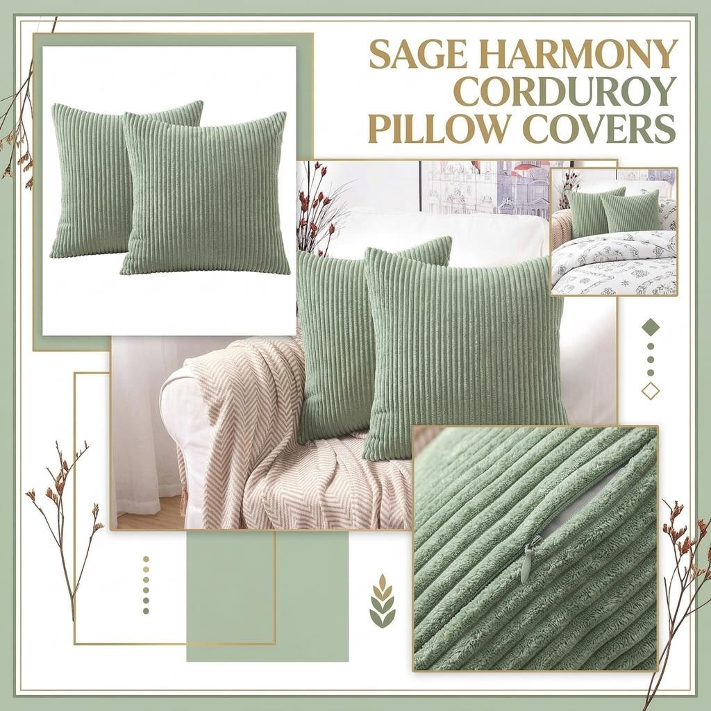 Fine Stripe Corduroy Throw Cover For Living Room Sofa