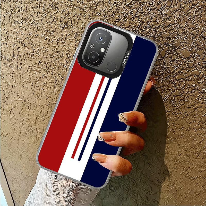 Luxury Sports Line Cool Stripe Soft Phone Case for Xiaomi Redmi 15C 15 14C 13C 12C Poco X5 X6 X7 Pro X3 F8 F7 Ultra M8 13 12 Cov